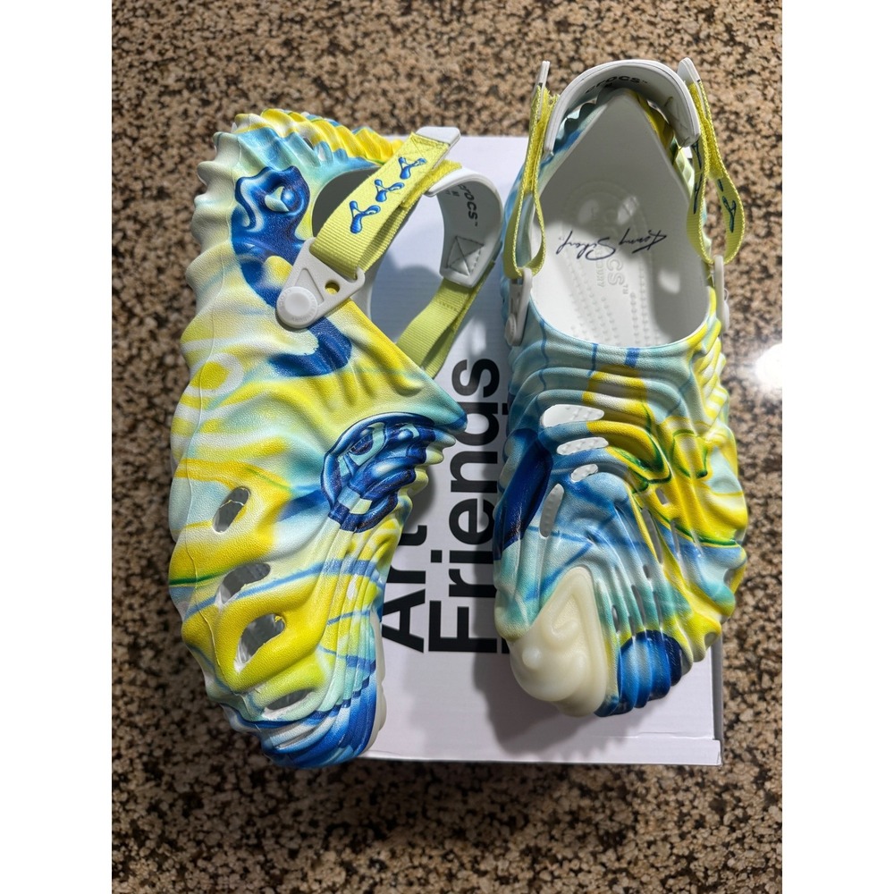 11M Crocs Salehe Bembury x Kenny Scharf ❤️✅ 212911 Moonlight Slip On /1000 PAIRS